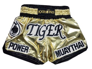 Short de boxe thaï or Personnalisé : KNSCUST-1054